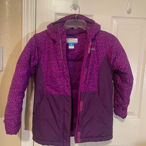 Columbia Kids Purple Patterned Puffer Jackets